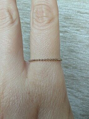 Catbird Little Disco Chain Ring, 14k Gold, Size 7